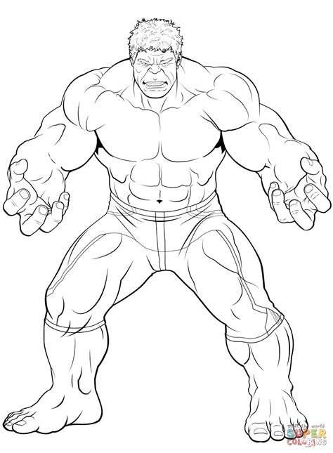 Printable Hulk Coloring Pages